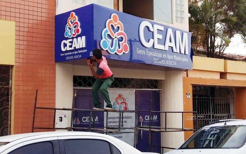 Fachada de ACM com Letra Caixa Orçamento de Mairiporã - Fachada de Loja Infantil em ACM