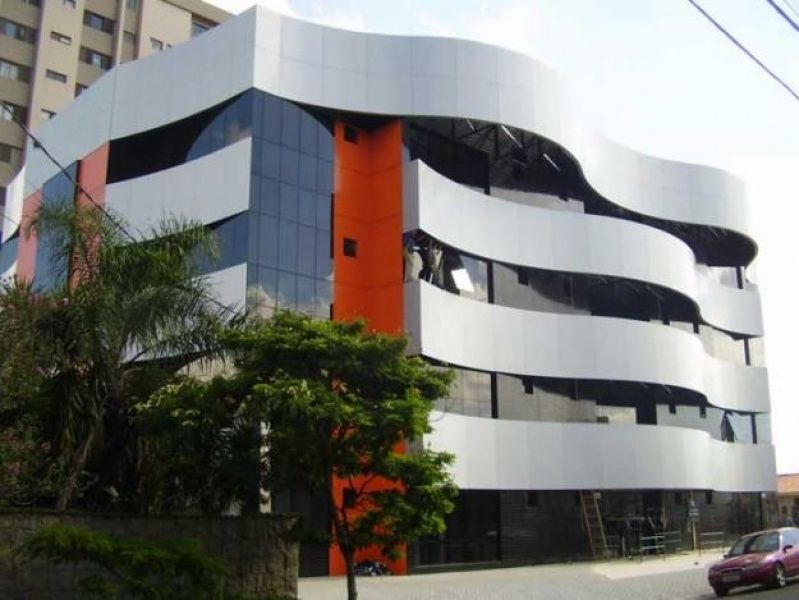 Fachada de ACM de Alumínio Ponte Rasa - Fachada de Loja com ACM