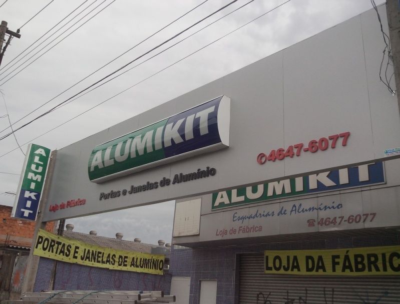 Letra Caixa Galvanizada Preço em Biritiba Mirim - Letra Caixa com Iluminação Interna