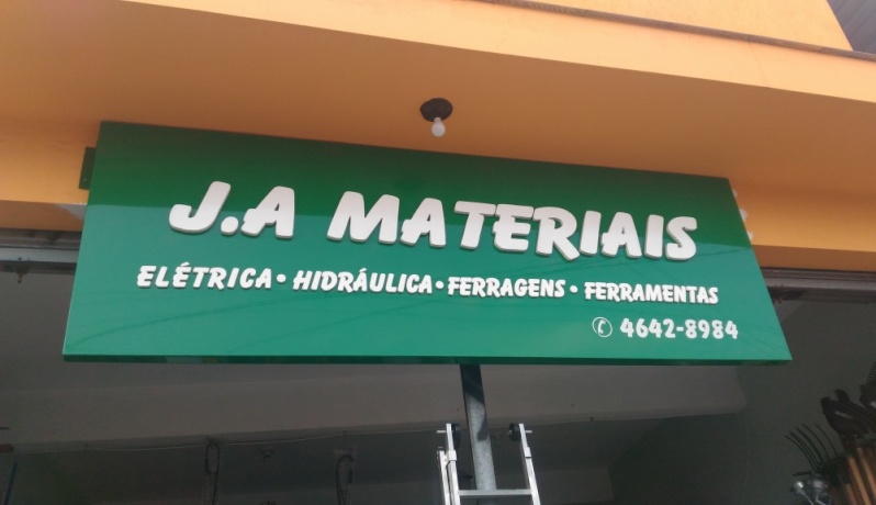 Letras Caixa de PVC Vila Formosa - Letra Caixa de Inox