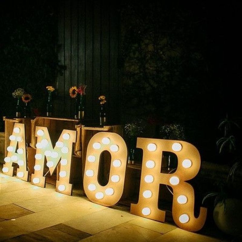 Letreiro Luminoso Acrílico Parque do Carmo - Letreiro Luminoso para Casamento