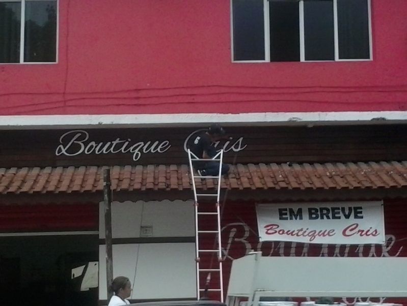 Letreiro para Loja Tatuapé - Letra Galvanizada