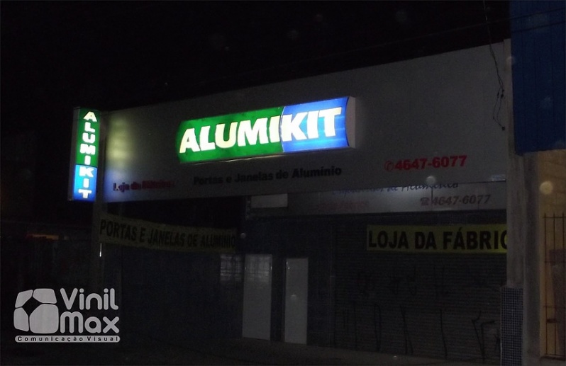 Orçamento para Confecção de Fachadas Osasco - Fachada Luminoso